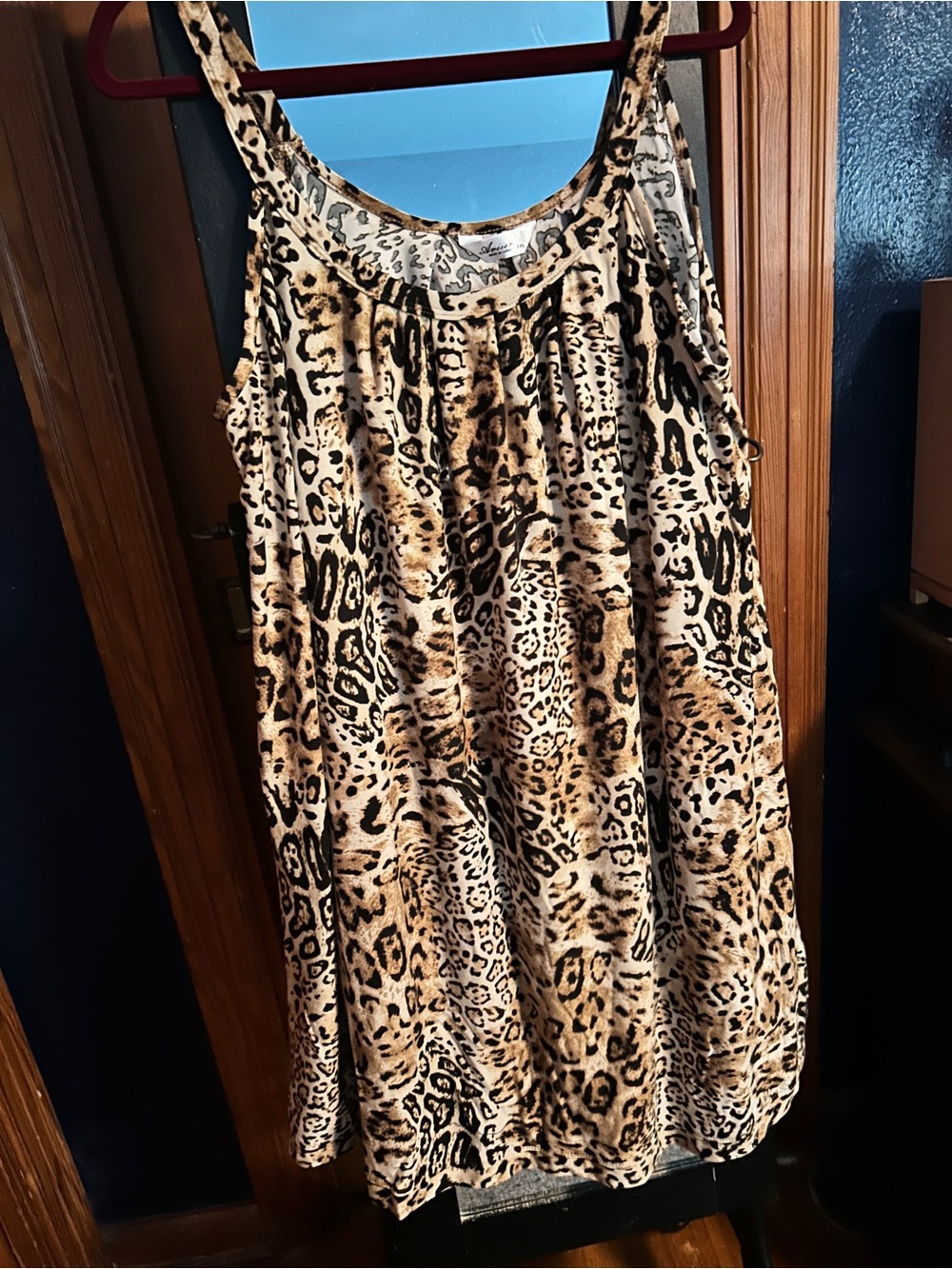 Leopard Print Women's gown - Brown/Tan Animal Print